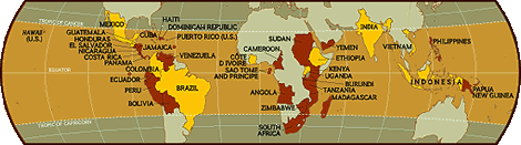Mapa oblastí